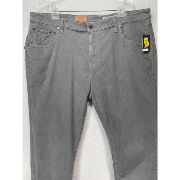 Cremieux Men's 42x30 Straight Fit Corbin Corduroy Pants Gray NWT - Picture 2 of 15